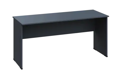 EPL 16 - 16 stůl kancelářský, dřevěná podnož, deska 18 mm, široký 1600 mm, antracit